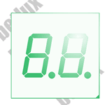 2 digit, 2 digit led, 2 digit 7 segment, led 7 segment,blue 7 segment, white 7 segment