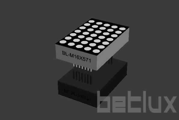 LED dot matrix display 1.6 inch 5x7