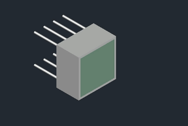 LED light bar(square ,1 bar,10.00*10.00mm)