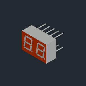 0.28 inch dual-digit seven segment led display