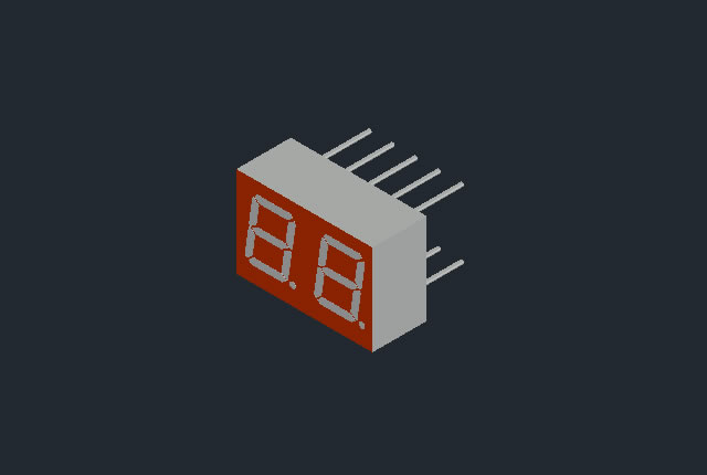 0.28 inch dual-digit seven segment led display