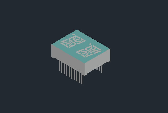 0.30 inch dual-digit seven segment led display