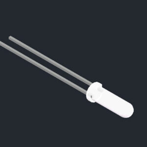 3mm LED diode,10mm high lens head LED