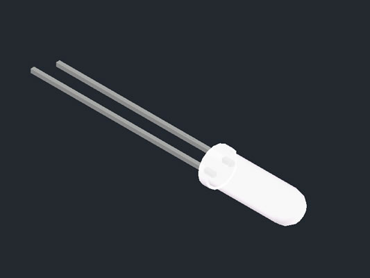 4mm LED diode,12mm long lens head LED