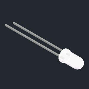 4mm LED diode,8mm long lens head LED