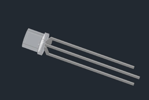 5mm top flat LED diode