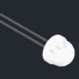 8mm top flat cylindrical LED