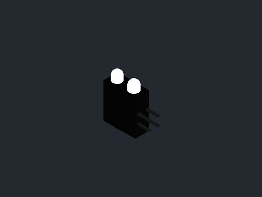 two level 3mm CBI LED,circuit board indicator 3mm LED