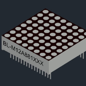 1.2 inch height 8x8 LED dot matrix, RGB color