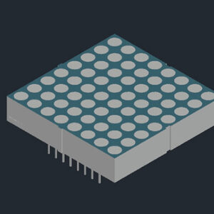 1.5 inch height 8x8 LED dot matrix