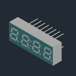 0.28 inch 4-digit seven segment led display