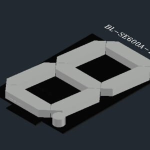 6 inch single big digit segment display