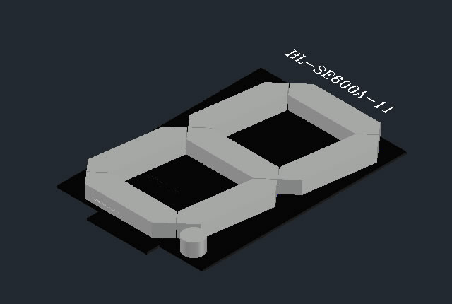 6 inch single big digit segment display