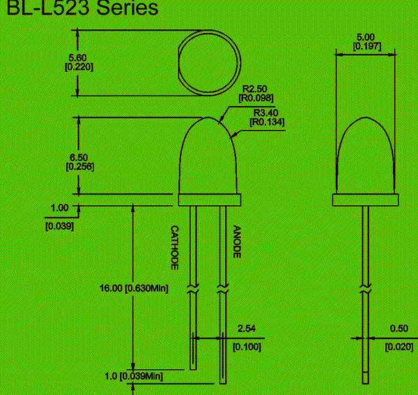 5mm bullet LED diode