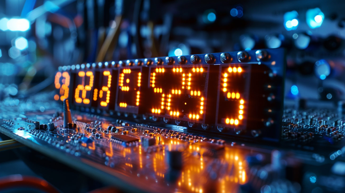 seven segment LED display 0.25inch 4-digit digit | Ultra Red - LED ...